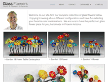 Tablet Screenshot of glassflowers.net